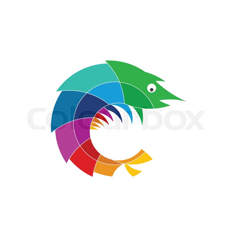 800x800 Mantis Shrimp Logo Stylized Icon Stock Vector Colourbox
