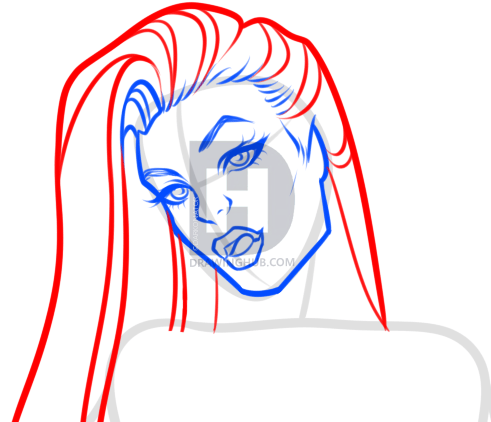 491x422 Maori Drawing Lesson, Step