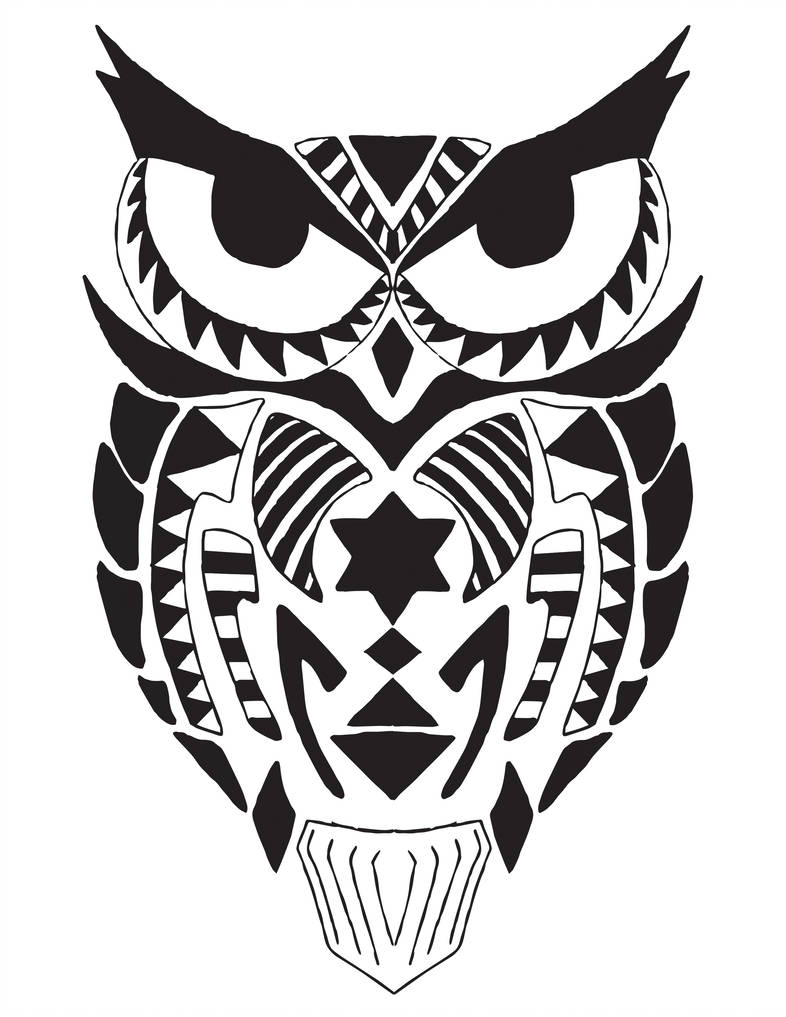786x1017 Owl Maori