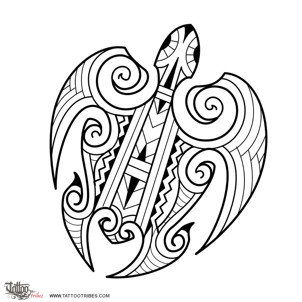 1000x1000 Tattoo Of Maori Turtle, Navigator Tattoo
