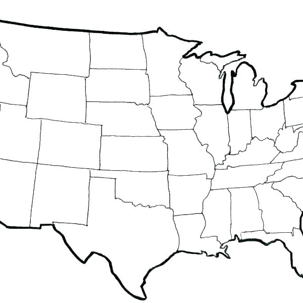 Map Of Us Drawing | Free download on ClipArtMag