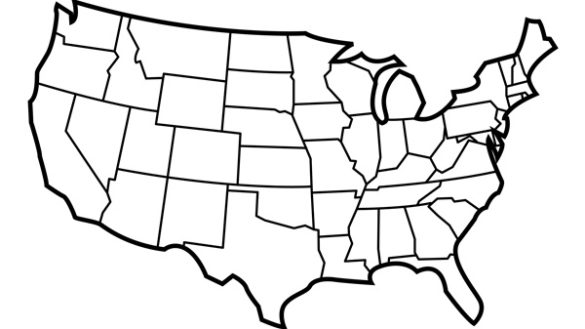 Map Of Us Drawing | Free download on ClipArtMag