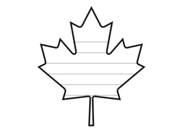 350x263 Maple Leaf Writing Paper Leaf Writing Template Fall Leaf Template