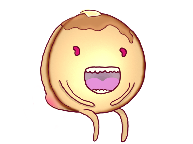 800x600 It's A Pancake Man! He Has A Nice Maple Syrup Butter Hat