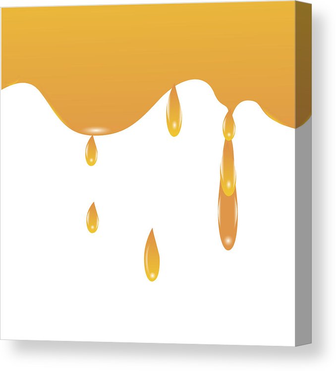 678x750 Maple Syrup, Apricot Peach Honey Dripping Yellow Splash Isolated