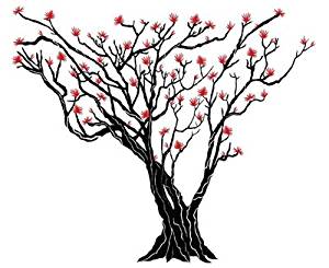 300x245 Buy Japanese Maple Tree Wall Sticker Inches X Online