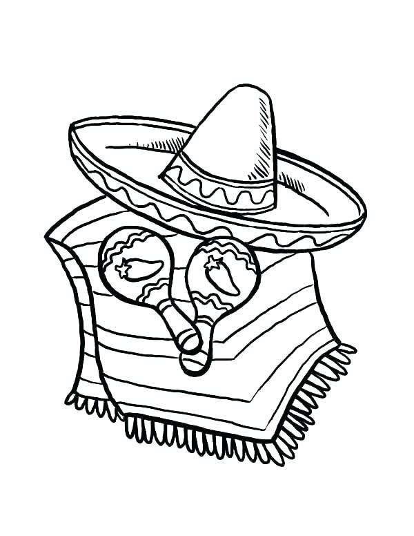 600x776 Sombrero Coloring