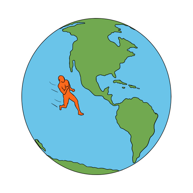 630x630 Marathon Runner Running North And South America Drawing