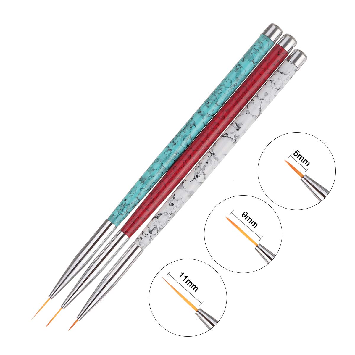 1200x1200 Nail Art Detachable Marble Pattern Handle Stripes