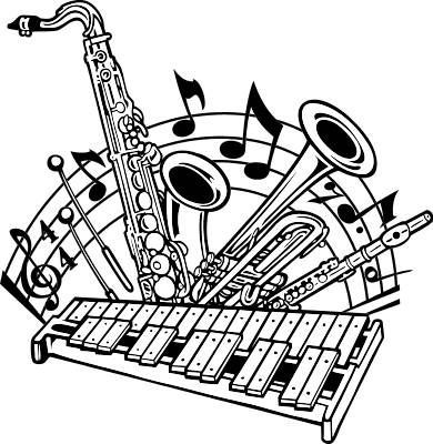 390x400 Marching Band Instruments Clipart Clipart Portal