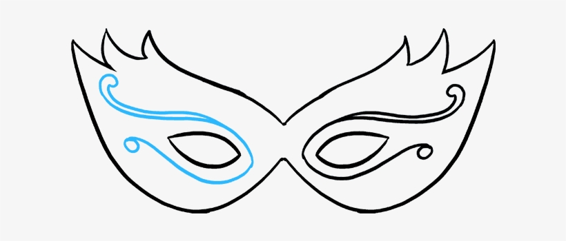 820x350 How To Draw Mardi Gras Mask
