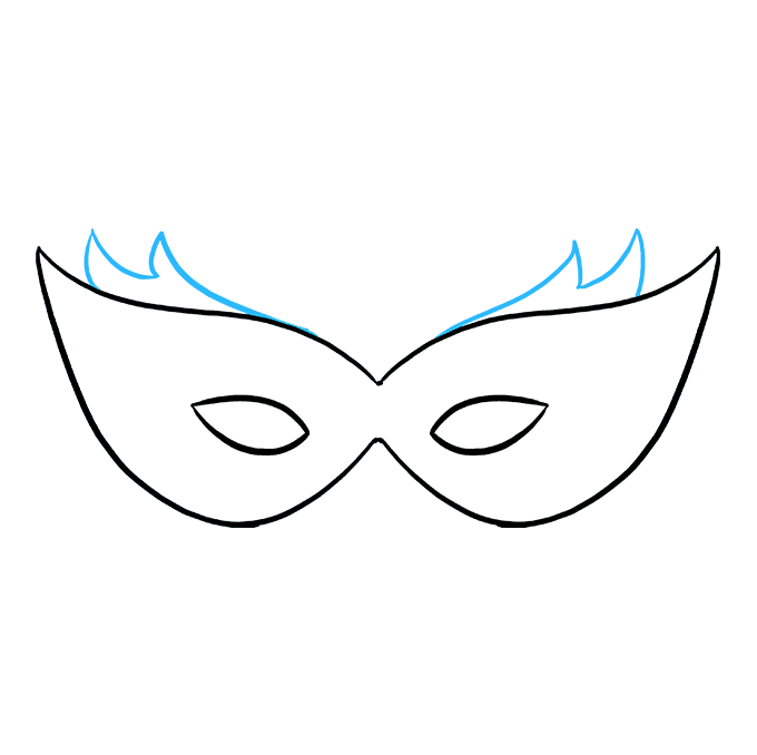 680x678 How To Draw A Mardi Gras Mask