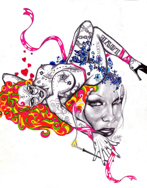 469x600 Mardi Gras Drawings Fine Art America