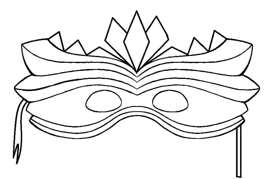 850x576 Mardi Gras Mask Coloring Pages