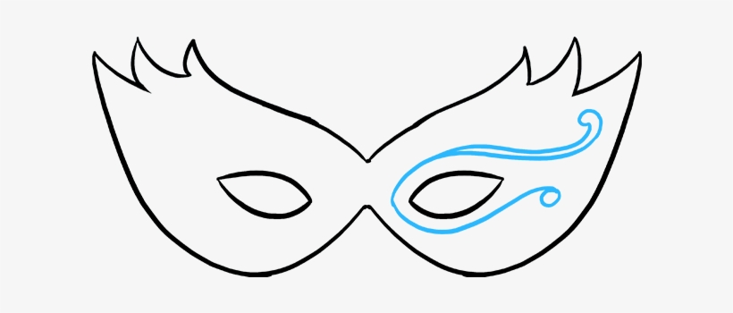 820x350 How To Draw Mardi Gras Mask
