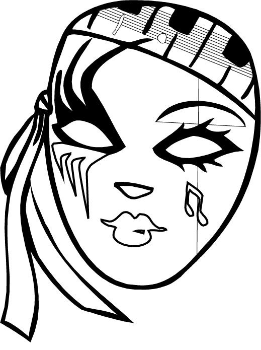 519x695 mardi gras mask colorign pages mardi gras mardi gras, carnival