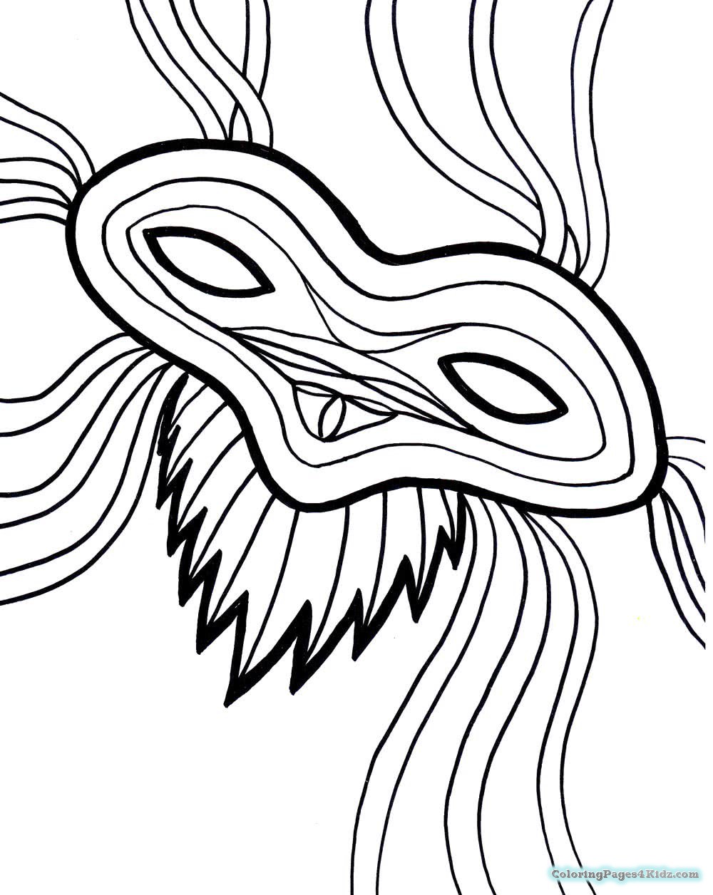 1000x1256 Mardi Gras Mask Coloring Pages For Kids Attachment