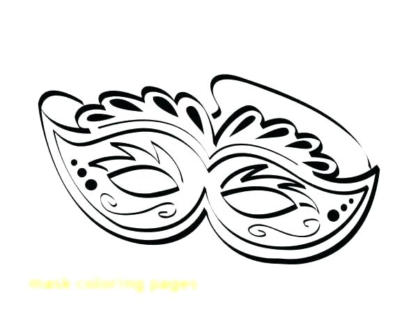 600x463 Mardi Gras Mask Coloring Sheet
