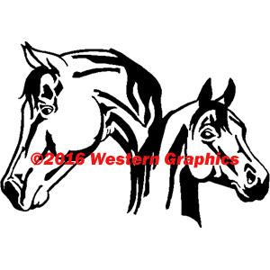 300x300 Arabian Mare Foal Style