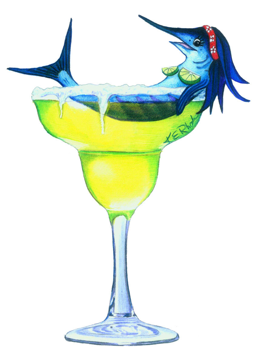 859x1161 Margarita Trixie Limes Ladies Fishing Gift Original Colored Etsy