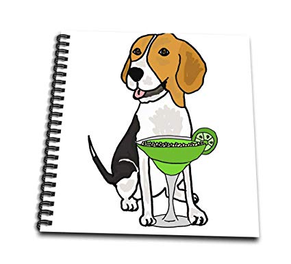 425x386 Funny Cool Beagle Dog Drinking Margarita