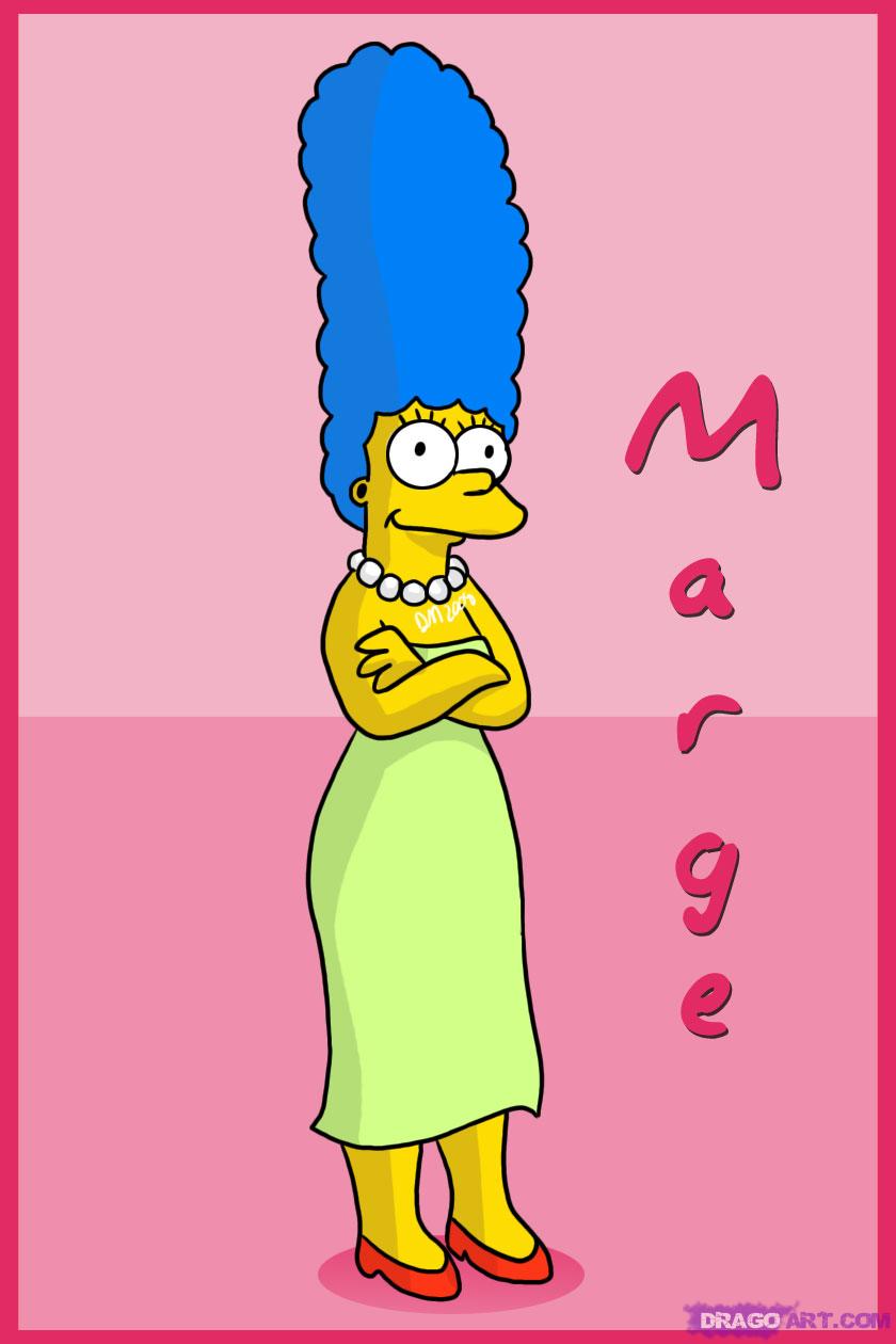 840x1260 how to draw marge simpson from the simpsons