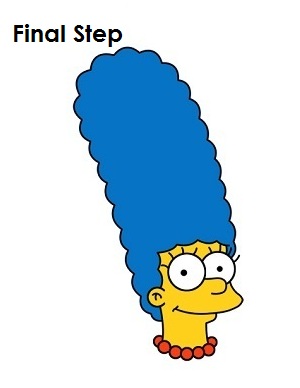 300x388 how to draw marge simpson