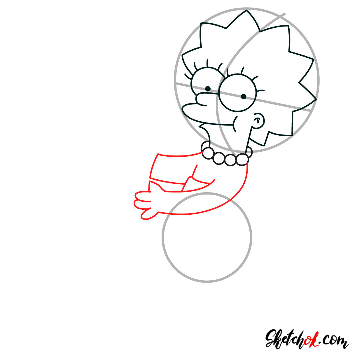 1200x1200 How To Draw Lisa Simpson Playing The Saxophone