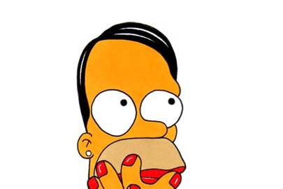 405x270 Karl Lagerfeld Transformed Into Simpsons Character British Vogue