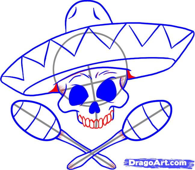 648x566 How To Draw A Sombrero, Step