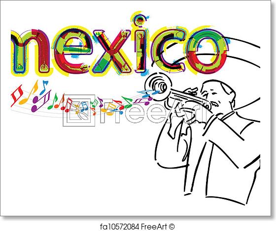 560x470 Free Art Print Of Mexican Mariachi Vector Illustrati Mexican