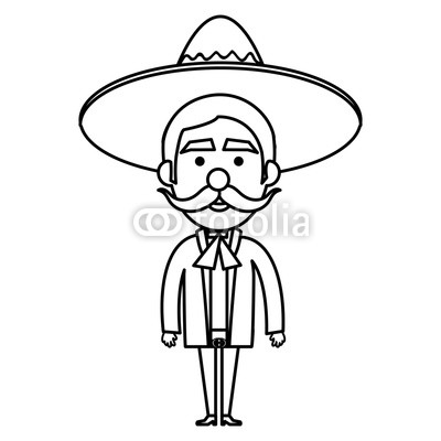 400x400 Mexican Mariachi Avatar Character Vector Illustration Design Buy