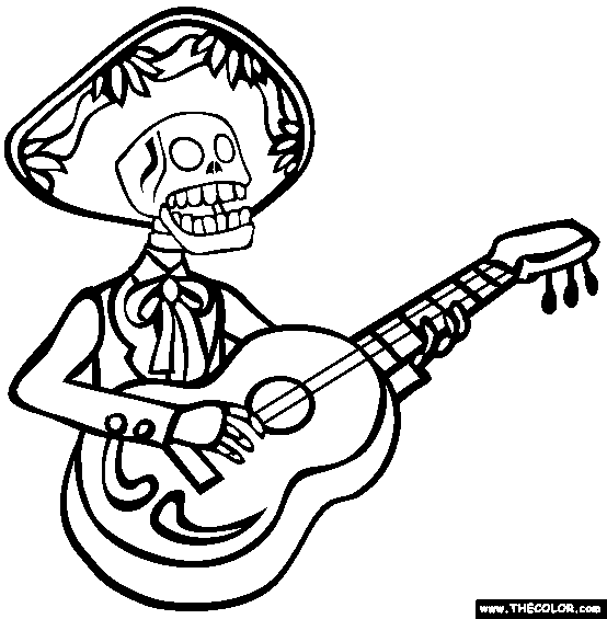 554x565 El Dia De Muerto Coloring Sheets Dia De Los Muertos Coloring