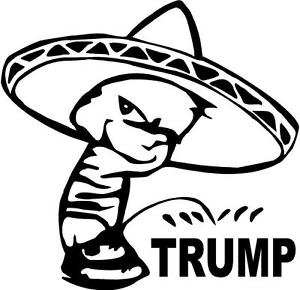 300x290 Mexico Mariachi Donald Sombrero Mexican Vinyl Decal Sticker