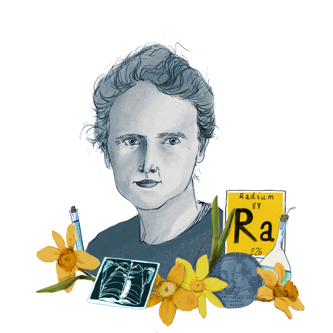 Marie Curie Drawing