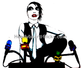 325x273 marilyn manson drawing drawing of marilyn manson