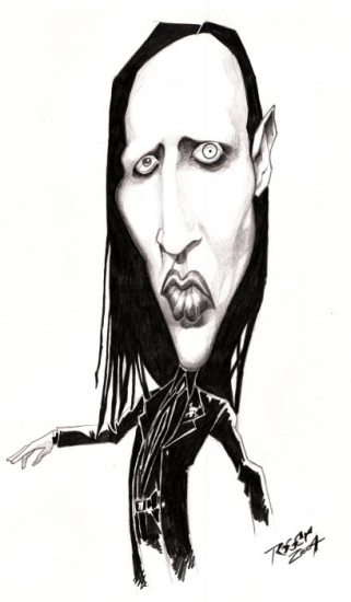 321x550 Portrait Of Marilyn Manson