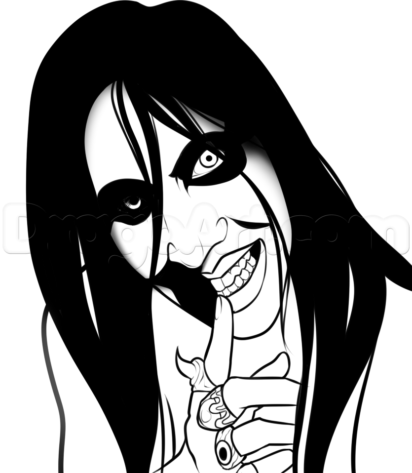 835x958 Drawing Marilyn Manson, Step