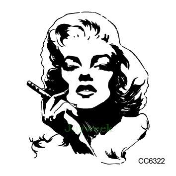 354x354 Fake Tattoo Waterproof Temporary Tattoo Sticker Marilyn Monroe