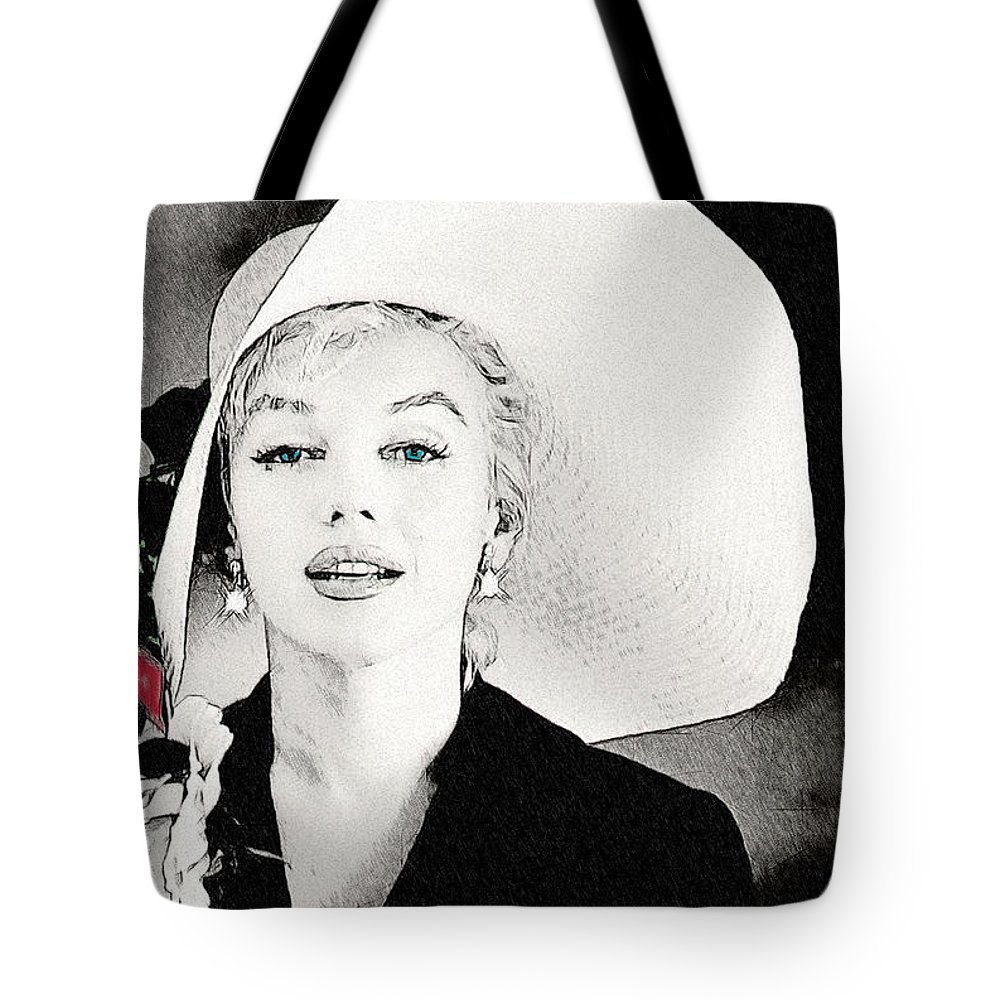 1000x1000 Large White Hat Marilyn Monroe