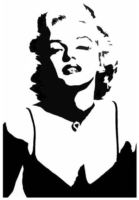 446x640 amazing stencils marilyn monroe stencil stencils marilyn