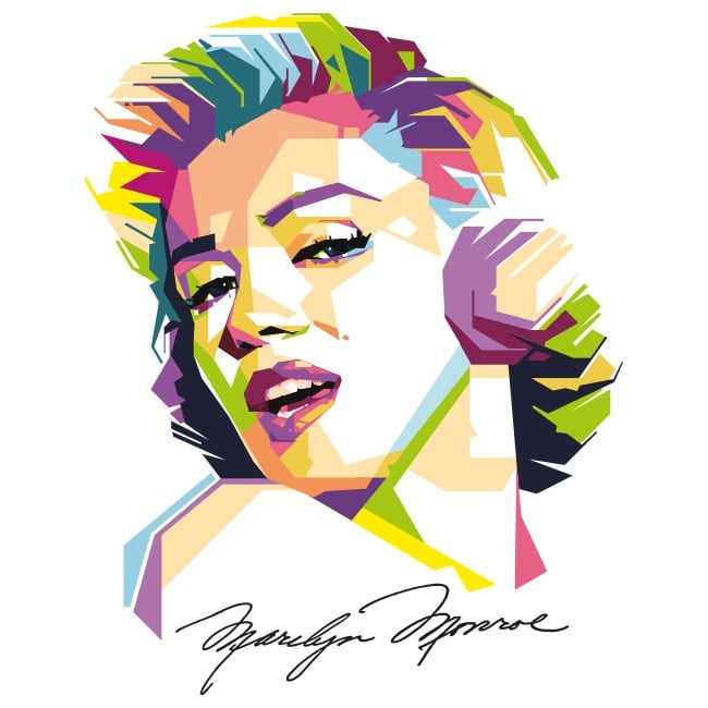 650x650 Wall Stickers Marilyn Monroe
