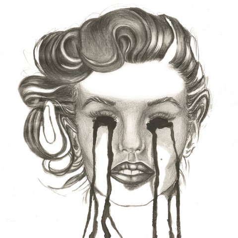 480x480 Fashion Illustration Of Marilyn Monroe +frame