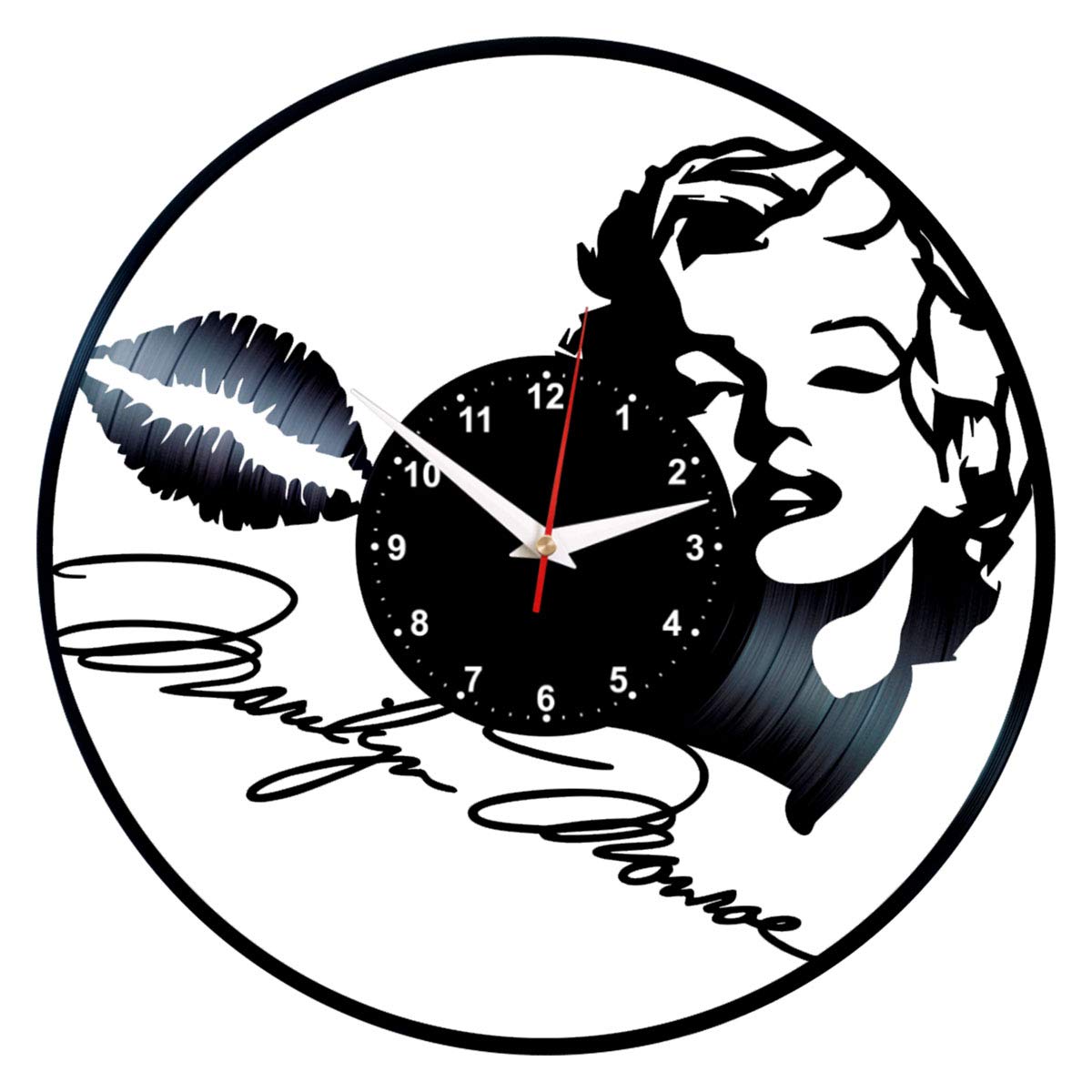 1200x1200 Marilyn Monroe Art Design Decor Handmade Vinyl Record Wall Clock