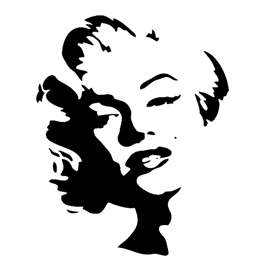 270x270 Silhouette Images Of Marilyn Monroe