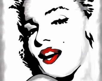 340x270 Marilyn Silhouette Etsy