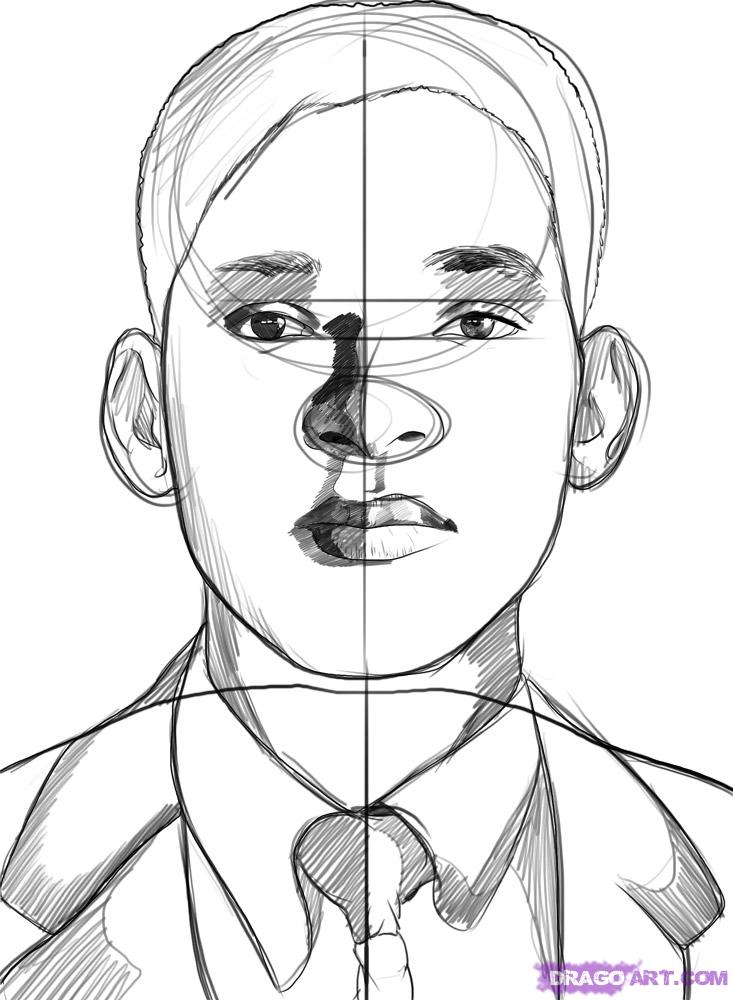 733x1000 How To Draw The Portrait Of The Joker From The Dark Knight