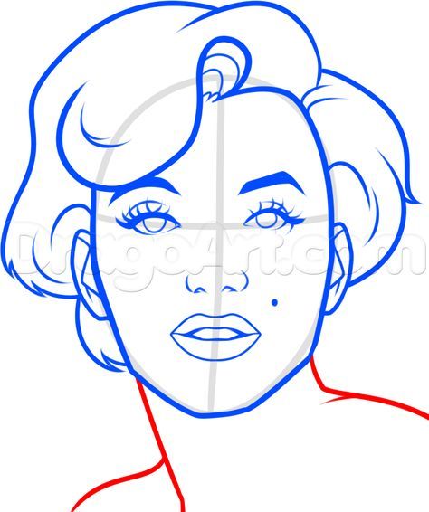 474x566 how to draw marilyn monroe easy step art marilyn monroe
