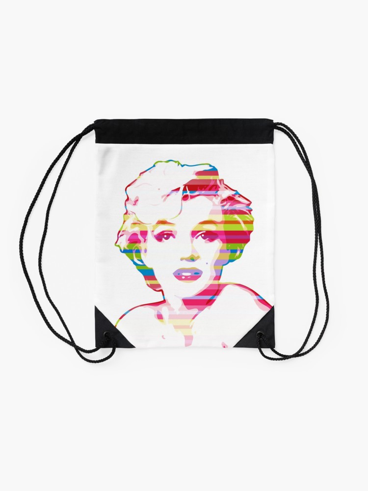 750x1000 Marilyn Monroe Pop Art Drawstring Bag