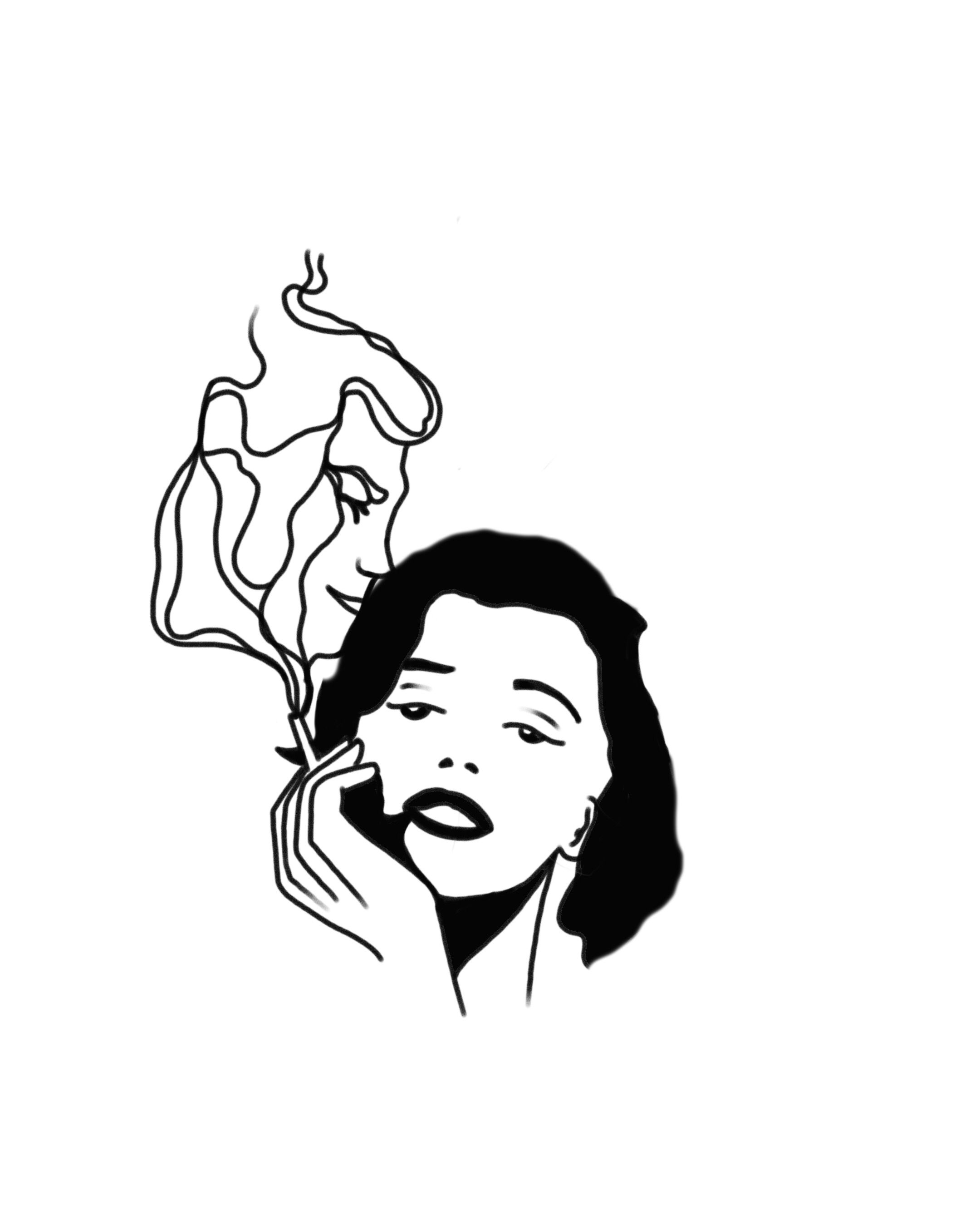 2160x2700 Marilyn Monroe Tattoo, Smoking Girl Tattoos